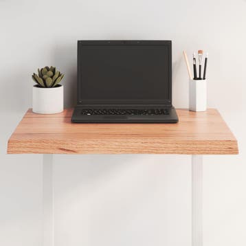 vidaXL Tafelblad natuurlijke rand 60x60x(2-4) cm eikenhout, Huis en Inrichting, Tafels | Eettafels, Verzenden, Nieuw