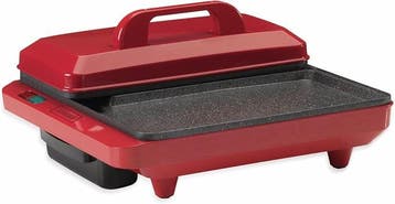 Grillplaat - Teppanyaki Bakplaat - Tafelgrill - Rood - Trebs, Verzenden, Zo goed als nieuw