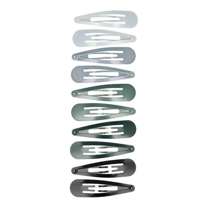 Haarspeld Klikklak 6cm - Basic - Grijs Groen - Set van 10, Sieraden, Tassen en Uiterlijk, Uiterlijk | Haarverzorging