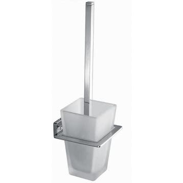 Toiletborstel met houder vierkant toiletaccessoires messing, Verzenden, Nieuw