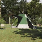 vidaXL Camping Tent met dak met opslag Groen 482 x 360 x 227, Verzenden, Nieuw