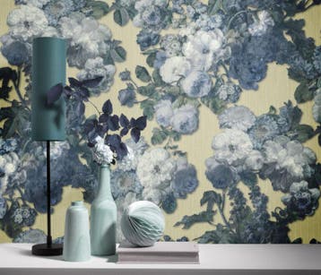 20.Vlies behang 10153-02 Erismann, Ophalen of Verzenden, Minder dan 10 m², Grijs, Bloemen