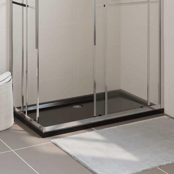 vidaXL Douchebak rechthoekig 70x120 cm ABS zwart, Verzenden, Nieuw
