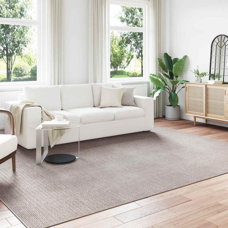 vidaXL Vloerkleden LUGO Crème en Taupe 280 x 200 cm, Huis en Inrichting, Stoffering | Tapijten en Kleden, Crème, Nieuw, Verzenden