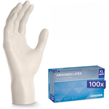 GGM Gastro | (10 stuks) ARNOWA | Wegwerp latex handschoenen, Overige kleuren, Verzenden, Nieuw, Werkschoenen
