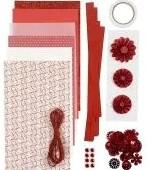 Diykit pakket hobbyset creatieve mix papier knippen rood, Ophalen of Verzenden, Nieuw