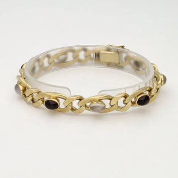 Armband - 14 karaat Geel goud - 5.62ct. tw. - Maansteen en, Nieuw