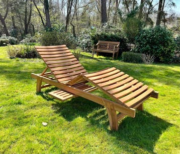 Luxe deckchair met kussen, Ophalen of Verzenden, Nieuw