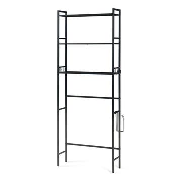 Toiletkast Ljukhobro toiletombouwkast 164x64x20 cm zwart [en, Verzenden, Nieuw