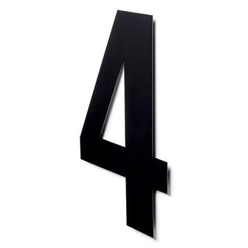 Deurbeslag | Huisnummer 4 | Intersteel | 50 cm, Verzenden, Nieuw