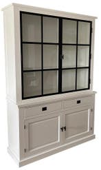 Buffetkast Soest wit met stalen deuren 150cm, Huis en Inrichting, Kasten | Buffetkasten, Ophalen of Verzenden, Nieuw