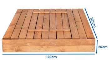 Houten Zandbak | 120x120 | Laatste Stuks!, Nieuw, Ophalen of Verzenden, Hout, 100 tot 200 cm