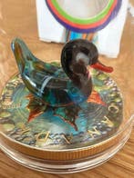 Canada. 5 Dollars 2022 - Murano glass Series - Blueneck Duck