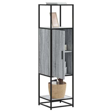 vidaXL buffetkast 35,5x35x139 cm bewerkt hout en metaal, Verzenden, Nieuw, Overige houtsoorten