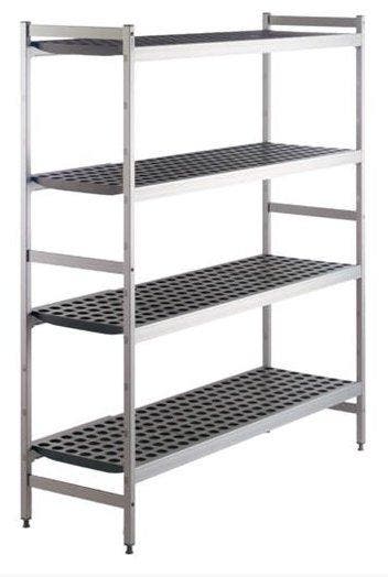 Opbergrek | Aluminium | 120x46x170 cm HorecaTraders, Verzenden, Nieuw in verpakking