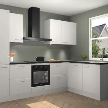 Zijdegrijze keuken Bazel 112840, Verzenden, Nieuw