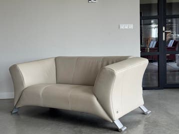 Kopieer - Rolf Benz 322 Designset – Leder Crème/Taupe,  #Figura #DutchDesign #Designbank Showroommodel #KhodiF, 150 tot 200 cm