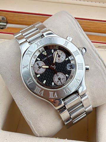 Cartier - Chronoscaph 21 - 2424 - Heren - 1990-1999, Nieuw