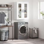 vidaXL Wandkast 69,5x34x90 cm bewerkt hout wit, Verzenden, Nieuw, 50 tot 100 cm, Minder dan 100 cm