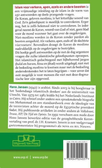 Islam voor varkens, apen, ezels en andere beesten, Verzenden, Zo goed als nieuw, Hans Jansen