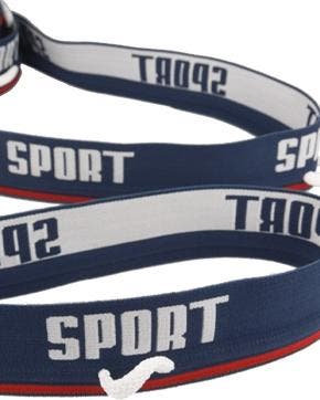 Sportelastiek met Aantrekkoord Donker Blauw (40 mm), Nieuw