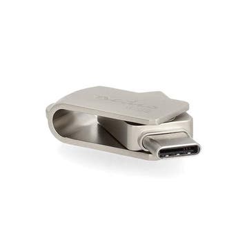USB stick | Nedis | 64 GB (USB A en USB C, USB 3.2, Metaal), Verzenden, Nieuw, Nedis