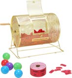 Loterij Trommel 5000 Tickets | Messing Gecoat | Retourdea..., Ophalen of Verzenden, Nieuw