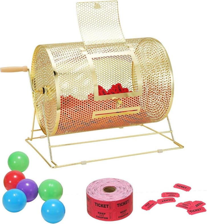 Loterij Trommel 5000 Tickets | Messing Gecoat | Retourdea..., Verzamelen, Automaten | Overige, Nieuw, Ophalen of Verzenden