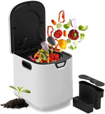 Compostmachine - Elektrische Keukencomposter - 4L - Wit - SO, Verzenden, Zo goed als nieuw