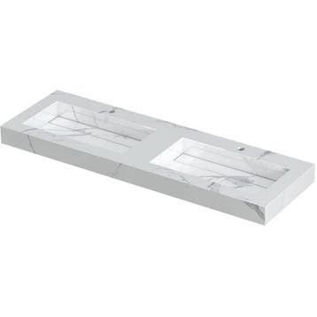 INK Pitch Wastafel Keramische Slab Bak Dubbel met Drain en, Doe-het-zelf en Verbouw, Ophalen of Verzenden, Nieuw