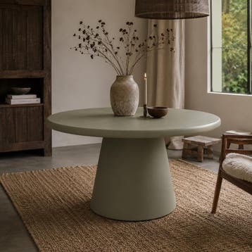 Silvian eettafel rond ø120 cm - avocado, Ophalen of Verzenden, Nieuw