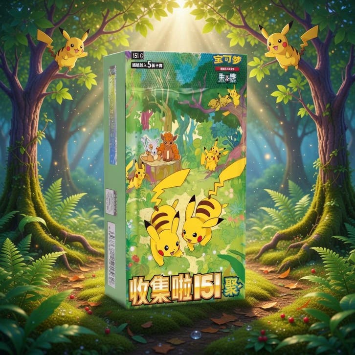 pokémon 151C the gathering. simplified Chinese boosterbox, Hobby en Vrije tijd, Verzamelkaartspellen | Pokémon, Boosterbox, Nieuw