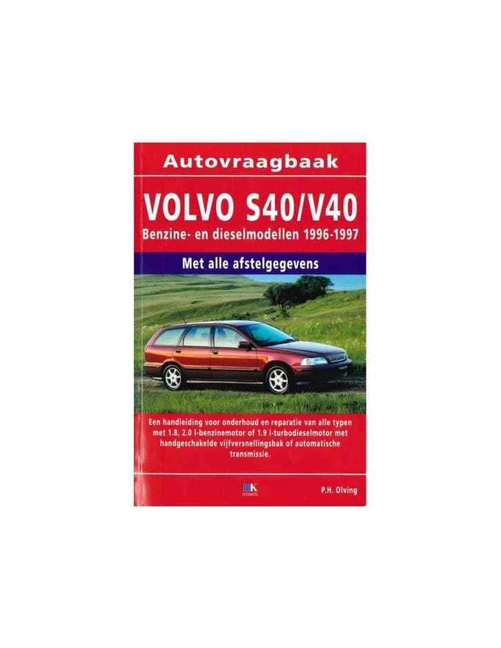 1996 - 1997 VOLVO S40 | V40 BENZINE | DIESEL VRAAGBAAK, Auto diversen, Handleidingen en Instructieboekjes