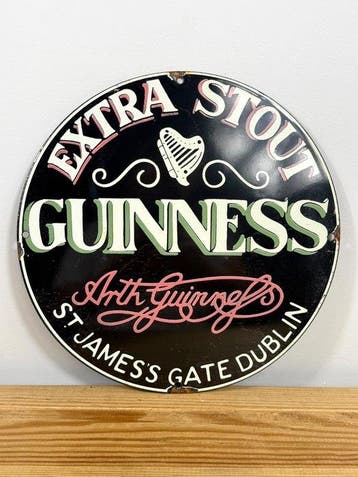 Guinness - Emaille plaat - Emaille
