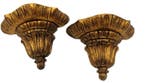 Wanddecoratie (2) - bladgoud - wandconsole, Antiek en Kunst, Curiosa en Brocante