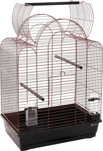 Vogelkooi Bizet – Koper/Zwarte Binnenkooi voor Parkieten,., Verzenden, Nieuw, Overige materialen, Vogelkooi