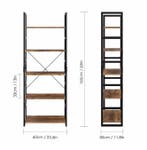 Industriële Ladderkast 5 Planken – Vintage Boekenkast 165 cm, Verzenden, Nieuw