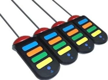 Buzzers Wired PS2, PS3 (PS2 Accessoires), Ophalen of Verzenden, Zo goed als nieuw