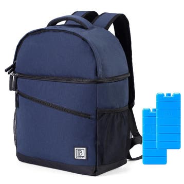 Brisby Koeltas, Koelrugzak, Rugtas 25 Liter - SET - Blauw, Verzenden, Nieuw, Koeltas, Koelelement