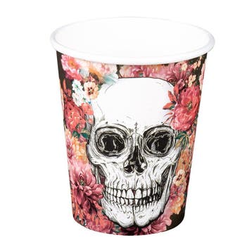 Set 6 Bekertjes Day of the dead / Dia de los Muertos (25 cl), Verzenden, Nieuw