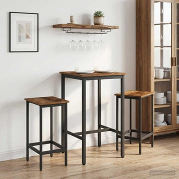 vidaXL Barkruk 2 st Oud hout 40 x 32 x 74 cm Bewerkt hout, Huis en Inrichting, Verzenden, Nieuw