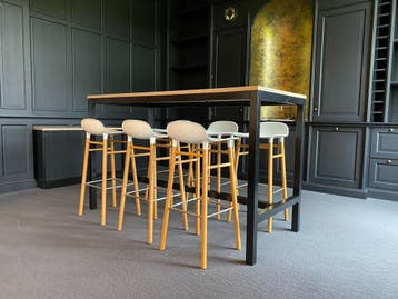 Tweedehands &amp; Nieuwe barkrukken uit voorraad leverbaar, 5 krukken of meer, 60 tot 90 cm, Ophalen of Verzenden, Zo goed als nieuw