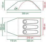 Coleman Darwin 3+ tent 3 persoons bijzet tent nieuw, Ophalen of Verzenden, Nieuw, Tot en met 3