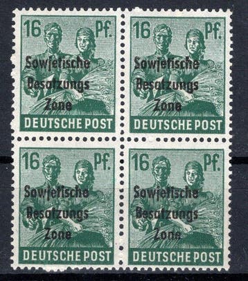 Geallieerde bezetting - Duitsland (Sovjet-zone) 1948 - 16, Gestempeld