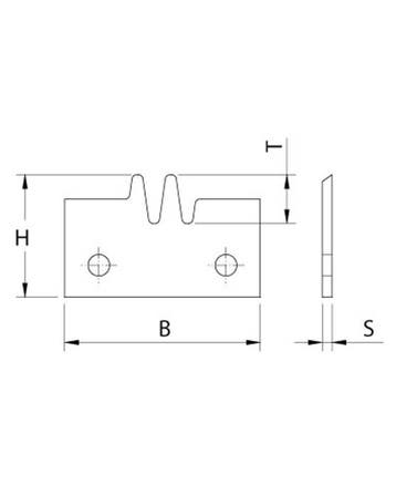 Vingerlas HM mes 60 x 18/6, Ophalen