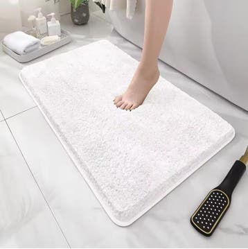 Pluche Badkamermat Antislip Absorberend met Verdikte Rand, Verzenden, Nieuw
