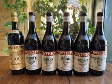 Conterno: Monfortino 2019, Arione 2020 & 2021, Francia 2021,, Nieuw