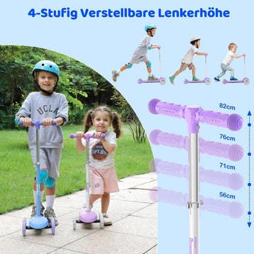 Kinderstep - 3 wielen - Kinder step - LED Wielen - Verstelba, Verzenden, Zo goed als nieuw