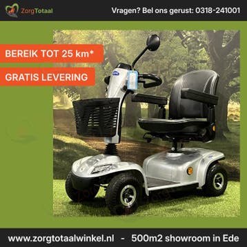 Scootmobiel - Invacare Leo 4 zilvergrijs | Incl garantie &.., Ophalen of Verzenden, Gebruikt, Invacare