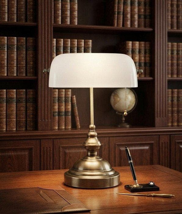 Plafondlamp - Messing, Glas, Antiek en Kunst, Kunst | Designobjecten